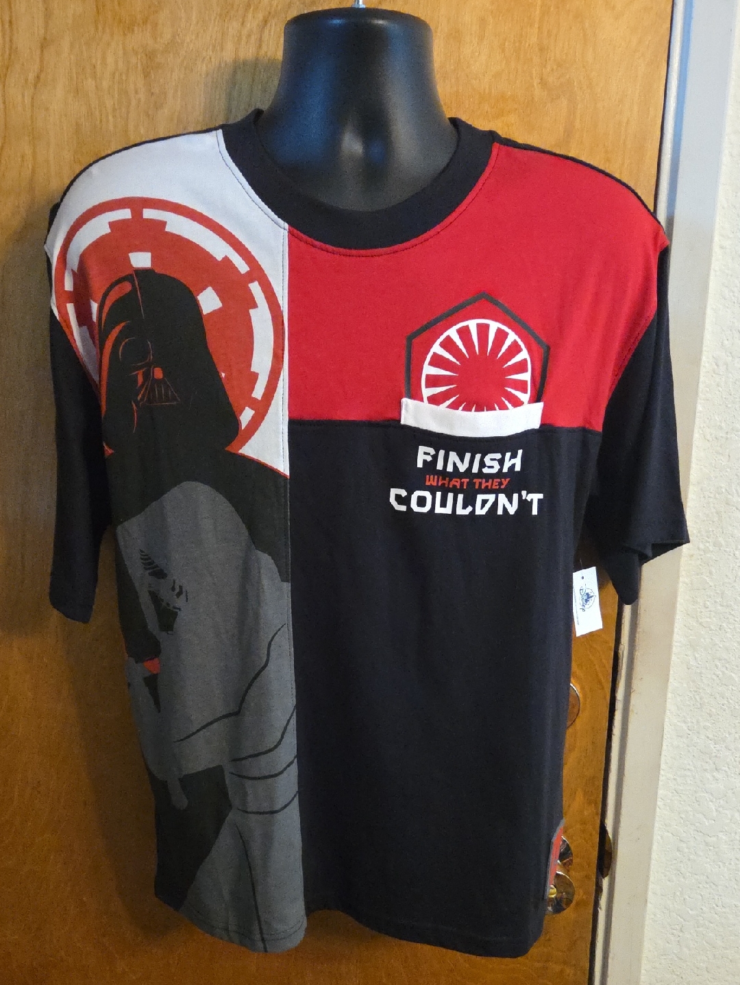 Nwt Disney Parks Star Wars 2024 Galaxy's Edge First Order T-Shirt Small